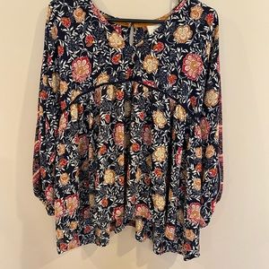 Knox Rose Floral Blouse size Medium